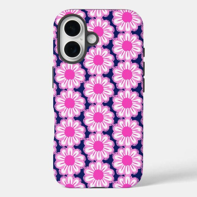 Coques Case-Mate iPhone Arrière - plan à motif floral mignon (Verso)