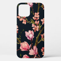 Arrière - plan à motif floral sans couture dessiné