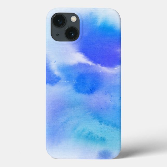 Coques Case-Mate iPhone arrière - plan Abstrait aquarelle peint main. (Verso)