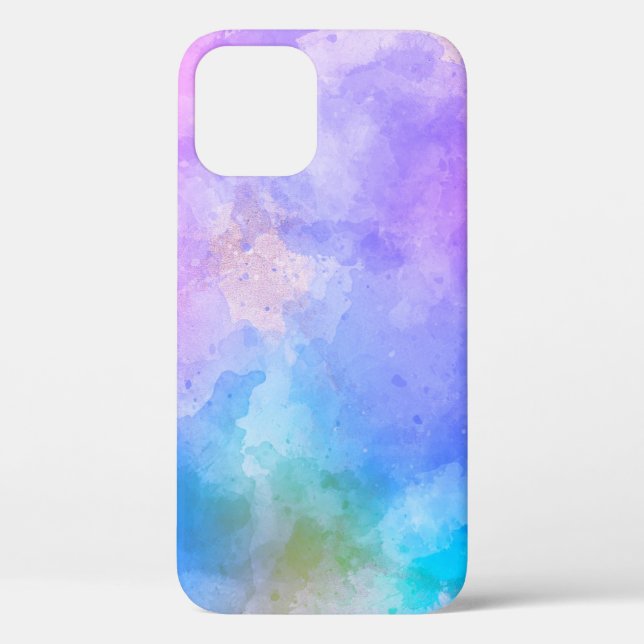 Coques Case-Mate iPhone Arrière - plan art aquarelle abstraite (Verso)