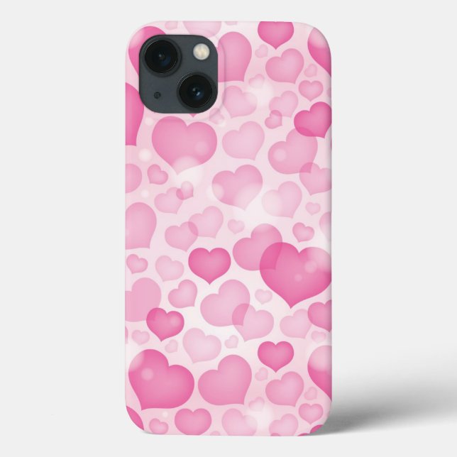 Coques Case-Mate iPhone Arrière - plan avec coeur (Verso)