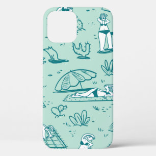 Case-Mate iPhone Case Arrière - plan avec des filles de plage d'été. Pat