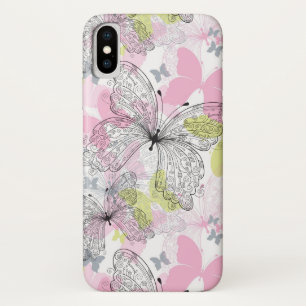 Coques Pour iPhone Arrière - plan avec le papillon