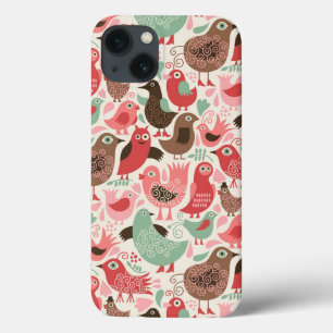 Case-Mate iPhone Case arrière - plan avec les oiseaux mignons