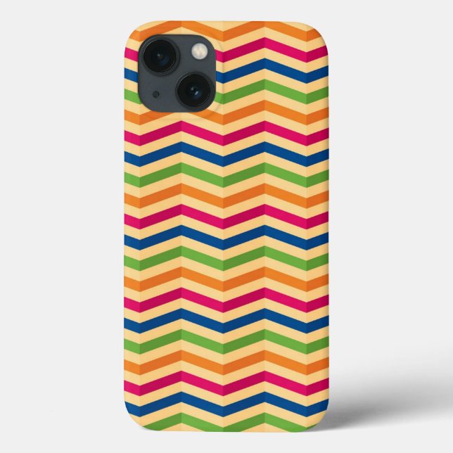 Coques Case-Mate iPhone Arrière - plan avec rayures dans rétro (Verso)