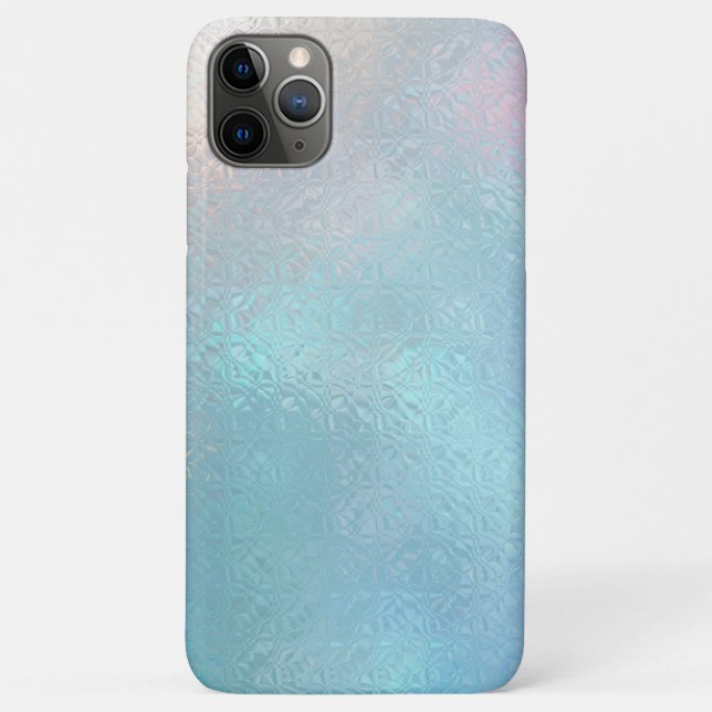 Coques Case-Mate iPhone Arrière - plan bleu clair irredécent (Dos)