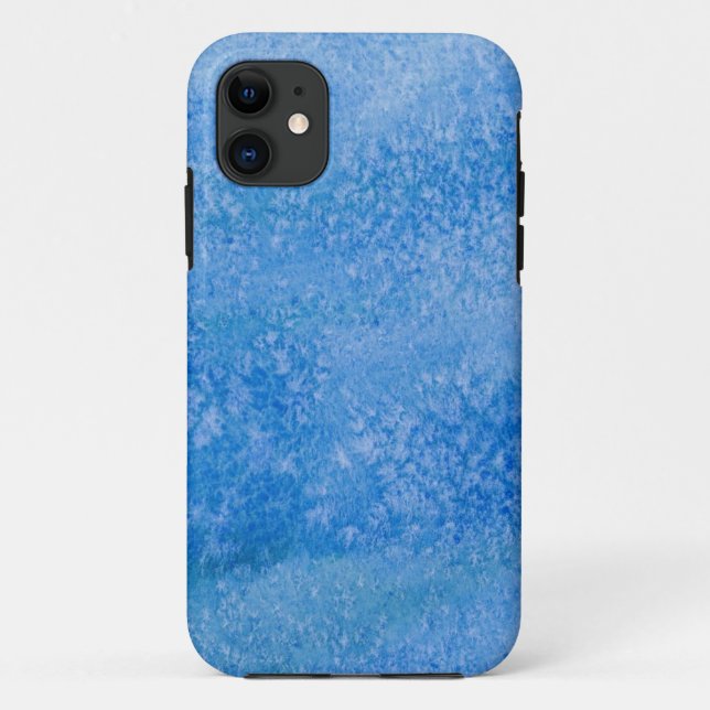 Coques Case-Mate iPhone Arrière - plan bleu d'aquarelle (Dos)