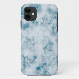 Coques Pour iPhone Arrière - plan bleu de marbre de texture