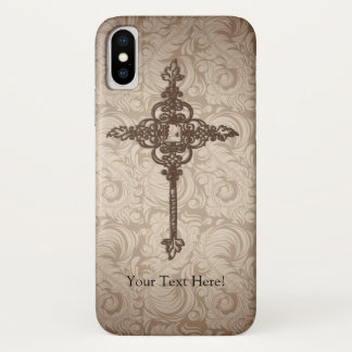 Etui iPhone Case-Mate Arrière - plan chrétien de la croix w/Swirl de