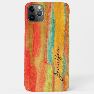 Case-Mate iPhone Case Arrière - plan coloré moderne de grain de bois