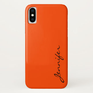 Coques Pour iPhone Arrière - plan couleur rouge orange