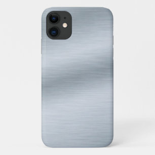 Case-Mate iPhone Case Arrière - plan d'apparence argenté brossé