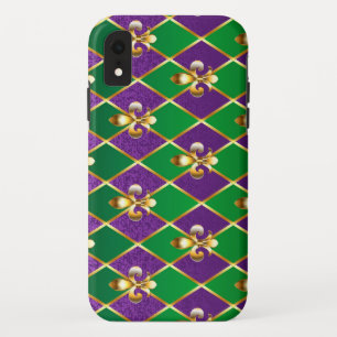 Case-Mate iPhone Case Arrière - plan de bijoux Mardi Gras