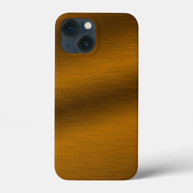 Coques Case-Mate iPhone Arrière - plan de bronze brossé (Verso)
