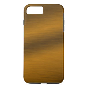 Coque Case-Mate Pour iPhone Arrière - plan de bronze brossé Faux