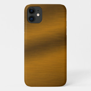 Case-Mate iPhone Case Arrière - plan de bronze brossé Faux