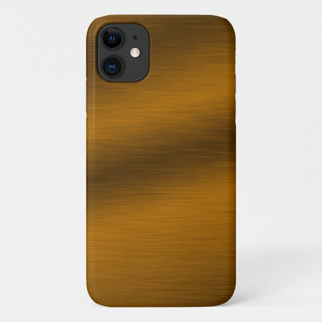 Coques Case-Mate iPhone Arrière - plan de bronze brossé Faux (Dos)