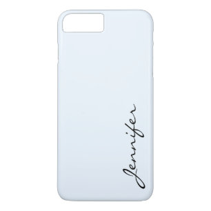 Coque iPhone 8 Plus/7 Plus Arrière - plan de couleur bleu Alice