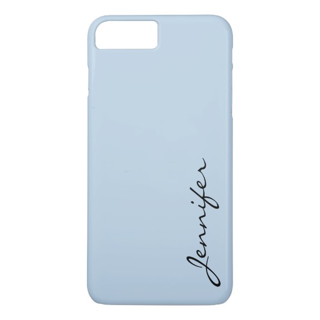 Coques Case-Mate iPhone Arrière - plan de couleur bleu Beau (Dos)