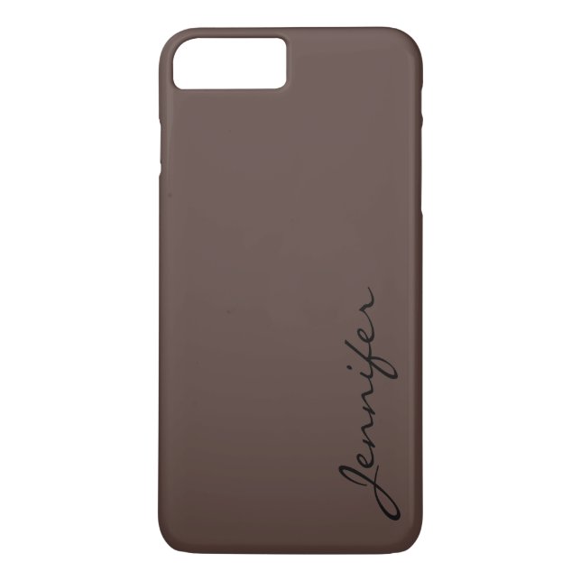Coques Case-Mate iPhone Arrière - plan de couleur du foie foncé (chevaux) (Dos)