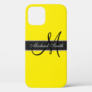 Case-Mate iPhone Case Arrière - plan de couleur Monogram Aureolin