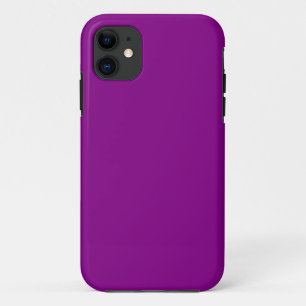 Coques Pour iPhone Arrière - plan de couleur solide violet prune orch