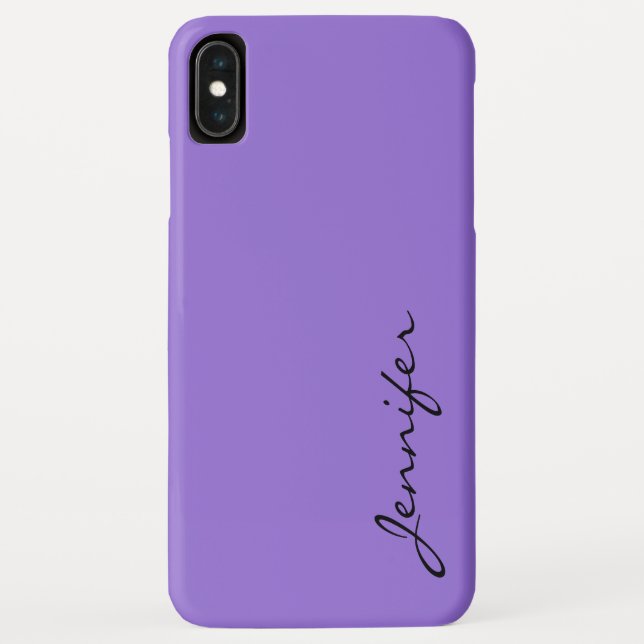 Coques Case-Mate iPhone arrière - plan de couleur violet pastel foncé (Dos)