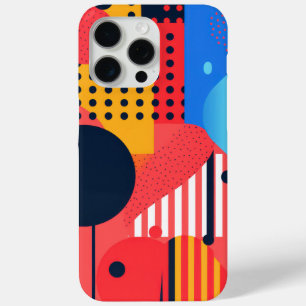 Coque Case-Mate iPhone Arrière - plan de couleur vive avec cercles
