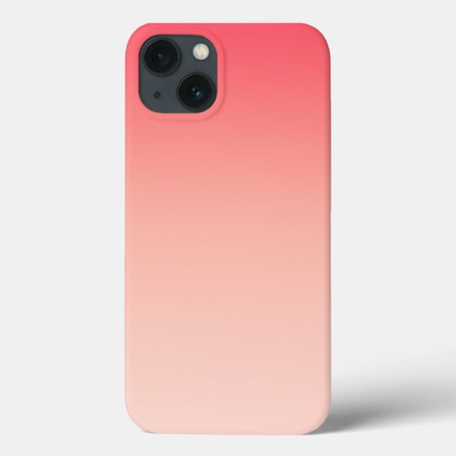Coques Case-Mate iPhone Arrière - plan de dégradé rose et pêche (Verso)
