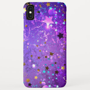 Case-Mate iPhone Case Arrière - plan de feuille violet avec étoiles