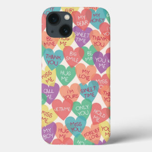 iPhone 13 Case Arrière - plan de forme d'amour
