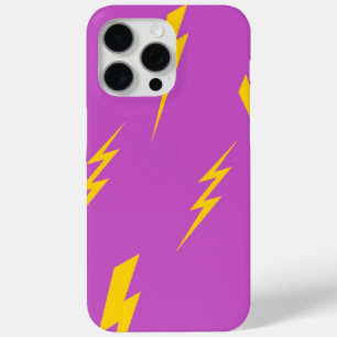 Coque Case-Mate iPhone Arrière - plan de foudre pourpre Motif Y2K