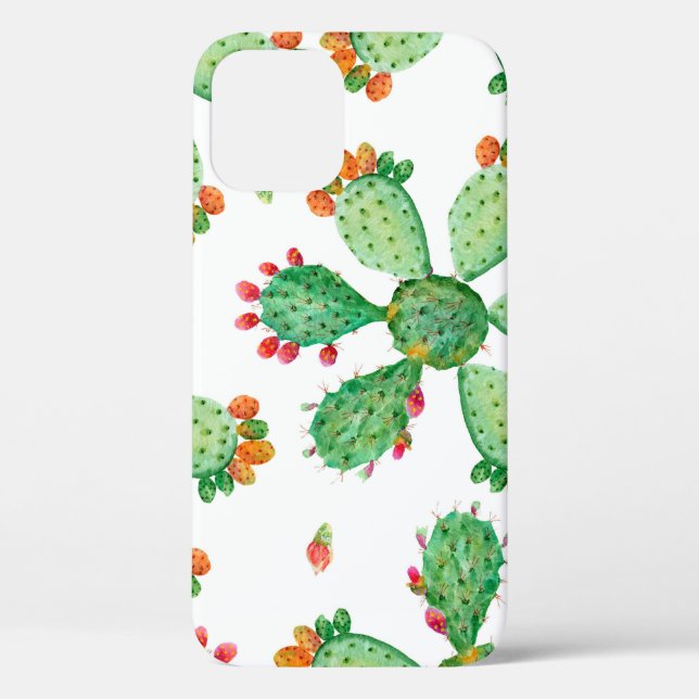 Coques Case-Mate iPhone Arrière - plan de jeu de cactus transparent en aqu (Verso)