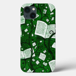 Case-Mate iPhone Case Arrière - plan de livres verts