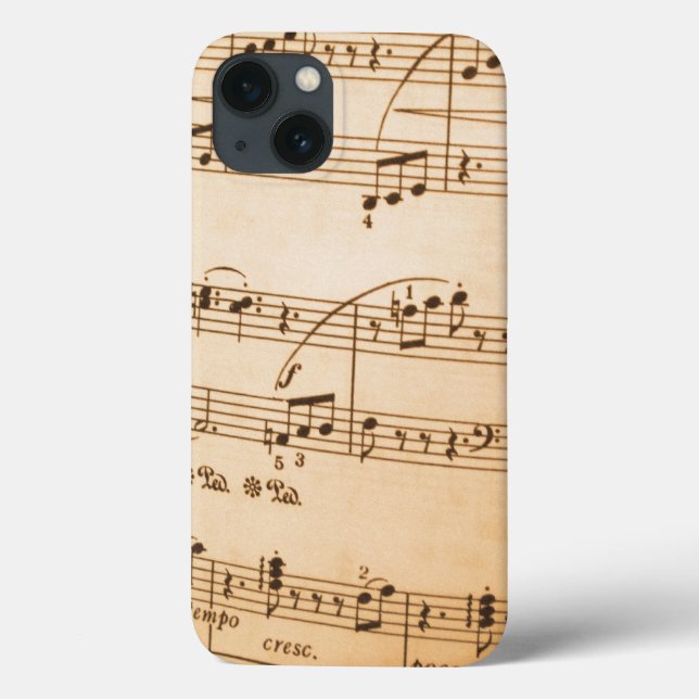 Coques Case-Mate iPhone Arrière-plan de notes de musique (Verso)