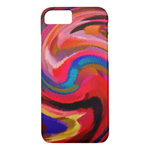 Coque Case-Mate Pour iPhone Arrière - plan de peinture colorée Abstrait Art Sw