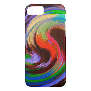 Coque Case-Mate Pour iPhone Arrière - plan de peinture colorée Abstrait Art Sw