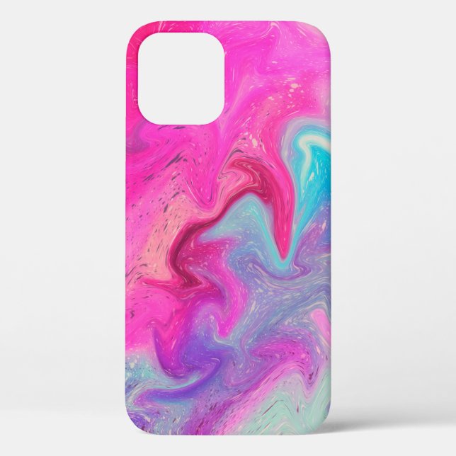 Coques Case-Mate iPhone Arrière - plan de peinture mixte (Verso)