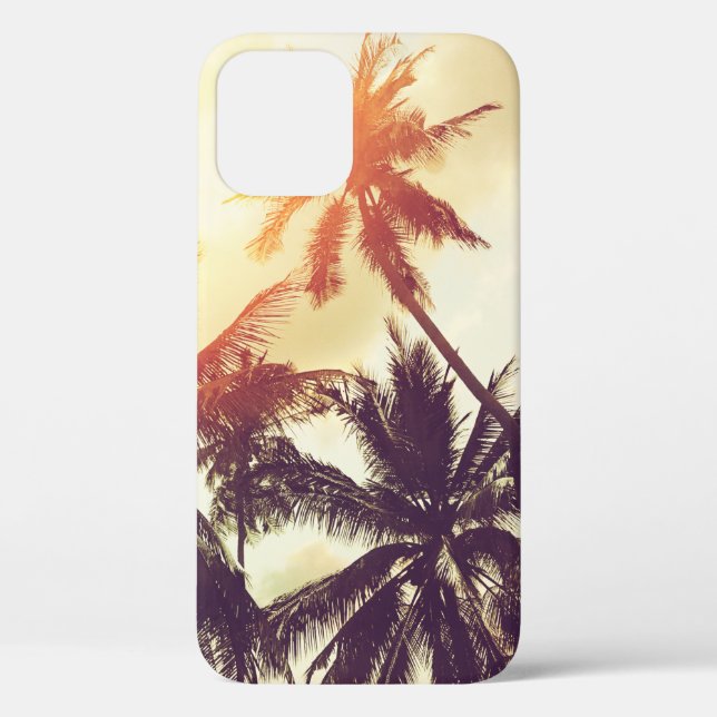 Coques Case-Mate iPhone Arrière - plan de plage tropical avec silhouette d (Verso)