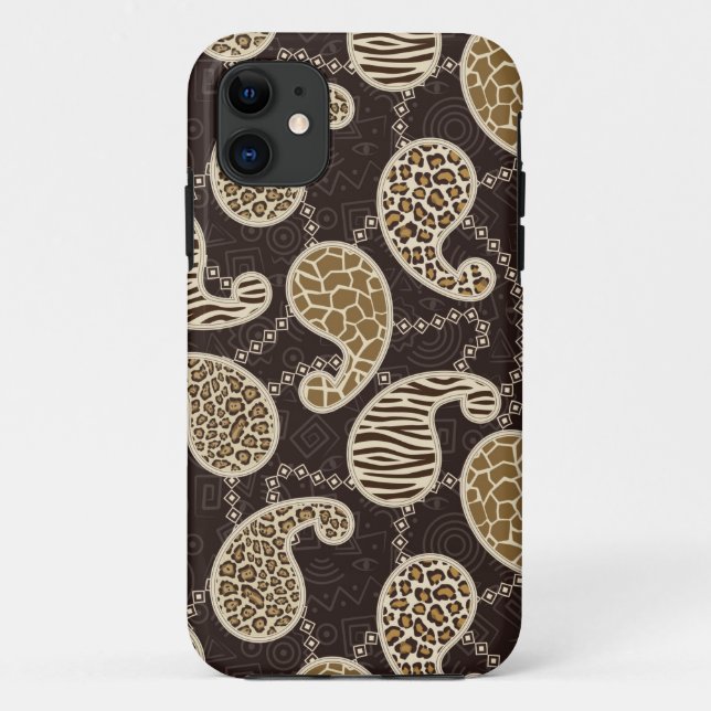 Coques Case-Mate iPhone Arrière - plan de style de Paisley (Dos)
