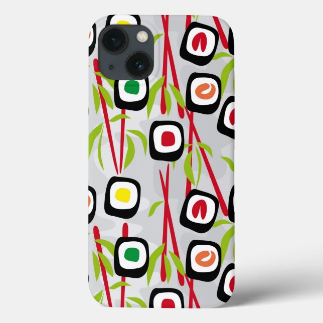 Coques Case-Mate iPhone Arrière - plan de sushi (Verso)