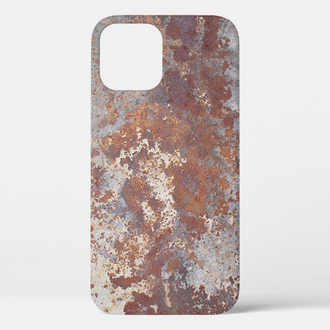 Coques Case-Mate iPhone Arrière - plan de texture métallique rouillé (Verso)