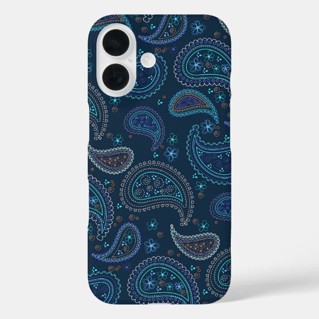 Coques Case-Mate iPhone Arrière - plan de texture Paisleys (Verso)