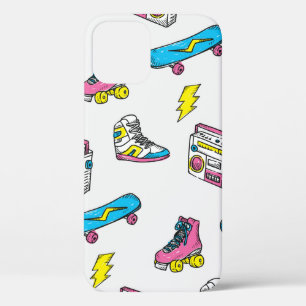 Case-Mate iPhone Case Arrière - plan de thème vintage avec patinage radi