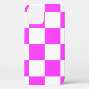 Case-Mate iPhone Case arrière - plan de tuiles motif À damiers. Blanc et