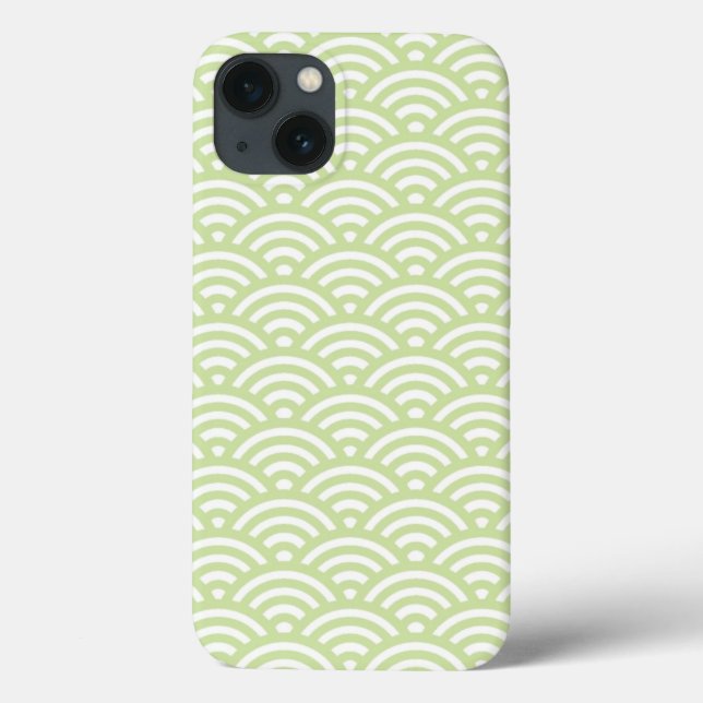 Coques Case-Mate iPhone Arrière - plan de vague orientale (Verso)