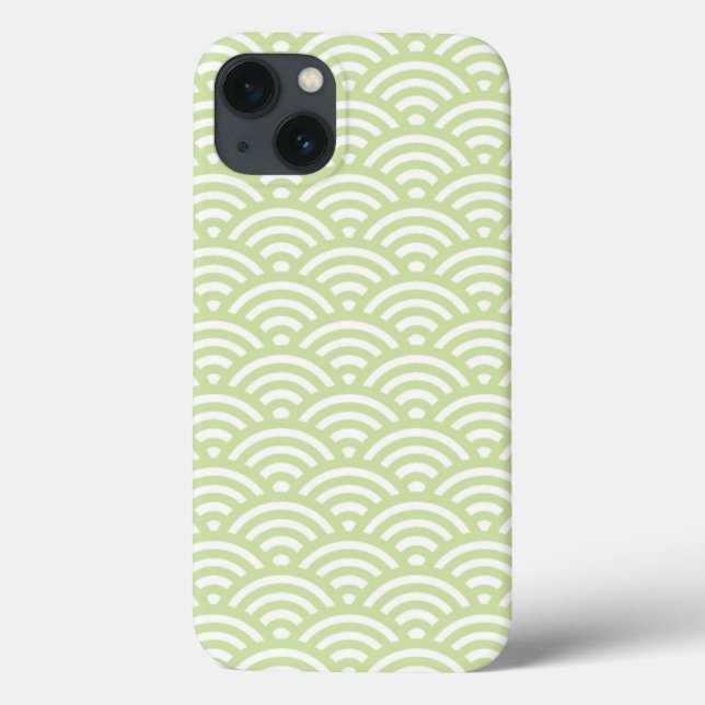 Coques Case-Mate iPhone Arrière - plan de vague orientale (Verso)