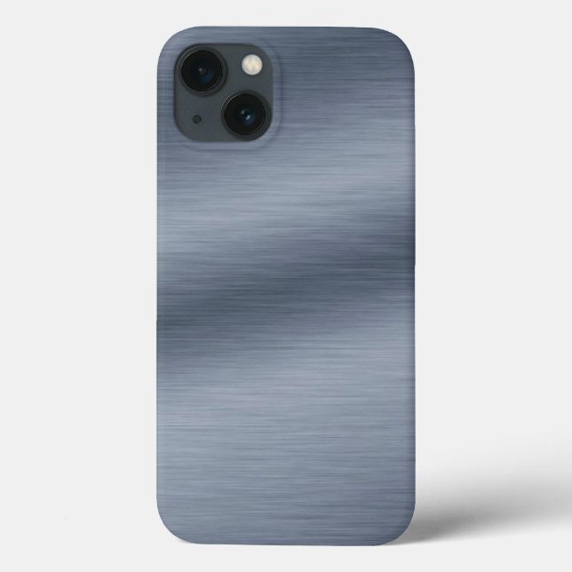 Coques Case-Mate iPhone Arrière - plan en acier brossé Faux moderne (Verso)