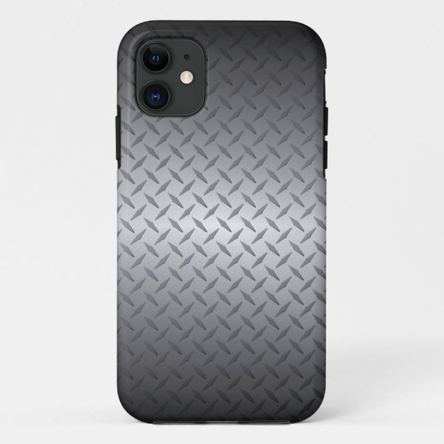 Coques Case-Mate iPhone Arrière - plan en acier noir à brillant pour dalle (Dos)