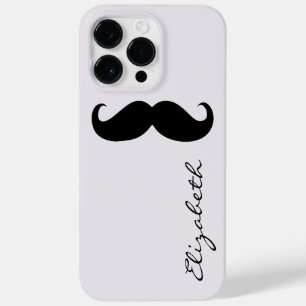 Coque Case-Mate iPhone Arrière - plan en argent ordinaire de Moustache
